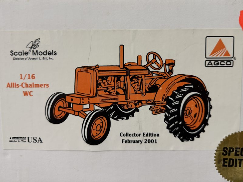 1/12 Allis-Chalmers WC Narrow Front Tractor, Precision - Franklin