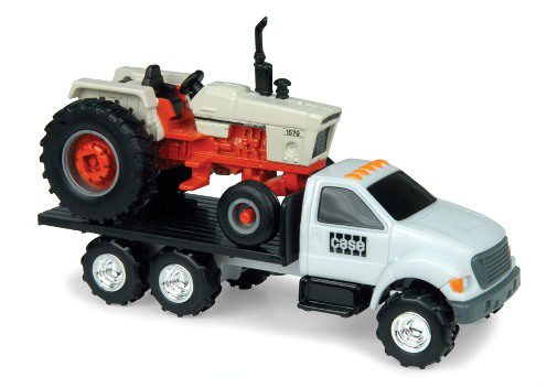 1/64 Case 1570 WF Tractor & Dealership Flatbed Truck Set - Ertl