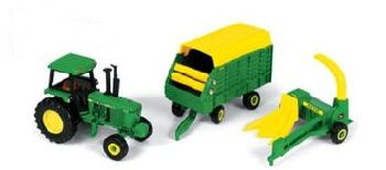 1/64 John Deere 4250 Tractor w Forage Harvester & Wagon - Ertl (2005)