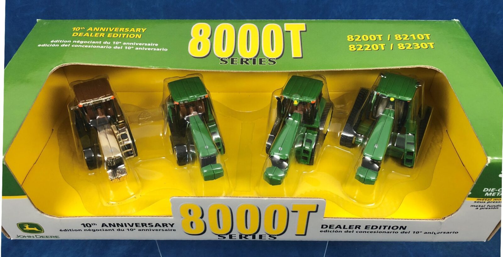 1/64 John Deere 8000T Series 4 Tractor Set w 8200T GOLD Chaser - Ertl ...