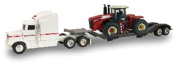 1/64 Versatile Lowboy Semi & Versatile 500 4WD Tractor - Ertl