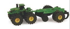 John Deere Power Pullers 4WD Tractor & Ripper w Monster Treads - Ertl