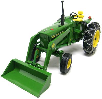 1/16 John Deere 4020 WF Tractor w 48 Loader & Tire Chains, DEALER ED - Ertl