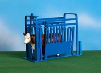 1/16 Blue Priefert Squeeze Chute - Little Buster Toys